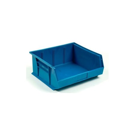 Quantum Storage Systems Hang & Stack Storage Bin, Plastic, Blue, 6 PK QUS250BL**